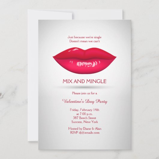 Invitation Luscious Lips (Devant)