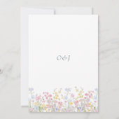 Invitation Lush Elegant Wildflowers Dusty Blue Wedding (Dos)