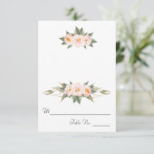 Invitation Lush Éscorte Florale de Pivoines Roses (Debout devant)