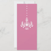 Invitation Lustre bébé (rose vif) (Dos)