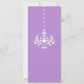 Invitation Lustre d'anniversaire (violet) (Dos)