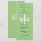 Invitation Lustre de bébé (Devant / Derrière)