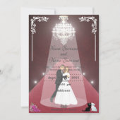 Invitation Lustre de moquette rouge (Devant)