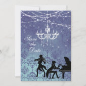 Invitation Lustre de musique classique vintage Enregistrer la (Devant)