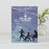 Invitation Lustre de musique classique vintage Enregistrer la (Debout devant)