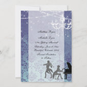 Invitation Lustre de musique classique vintage Enregistrer la (Dos)