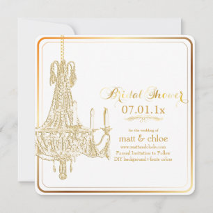 Invitation Lustre PixDezines/douche nuptiale/arrière - plan d