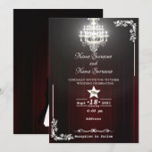 Invitation Lustre-rideau de théâtre (Devant / Derrière)