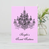 Invitation Lustre rose Doux 16 Partie (Debout devant)