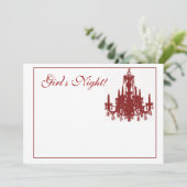 Invitation Lustre rouge (Debout devant)