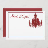 Invitation Lustre rouge (Devant / Derrière)