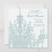 Invitation Lustre turquoise Quinceanera (Dos)