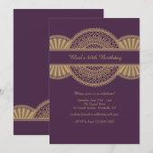 Invitation Lustrée (Devant / Derrière)