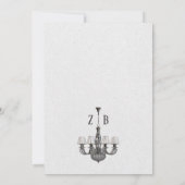 Invitation Lustres classiques simples décoration intérieure  (Dos)