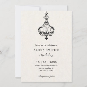 Invitation Lustres victoriens antiques de naissance