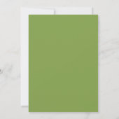 Invitation Lutin de la Saint-Patrick 1er Anniversaire Vert Tr (Dos)