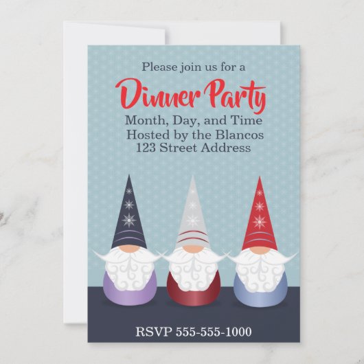 Invitation Lutin pour les fêtes (Devant)