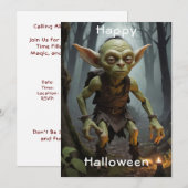 Invitation Lutins malicieux dans une forêt hantée (Devant / Derrière)