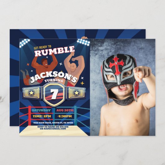 Invitation Lutte Anniversaire Lutte Anniversaire Bague de com (Devant / Derrière)