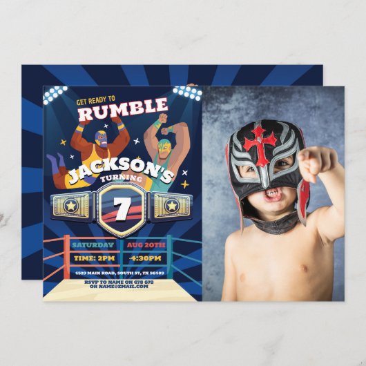 Invitation Lutte Anniversaire Lutte Anniversaire Bague de com (Devant / Derrière)