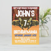 Invitation Lutte Anniversaire Thème d'invitation (Debout devant)