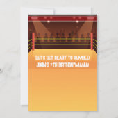 Invitation Lutte Anniversaire Thème d'invitation (Dos)