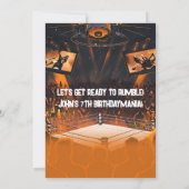 Invitation Lutte Anniversaire Thème d'invitation (Dos)