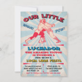 Invitation Lutte Lucha Libre fête d'anniversaire (Devant)