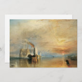 Invitation Lutter contre le Téméraire par Joseph Turner, Art (Devant / Derrière)