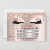 Invitation Lux Lashes Gris Spark Gold Maquillage certificat c (Devant)