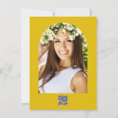 Invitation Luxe Beauté Gold Drift Peacock Feather Anniversair (Dos)