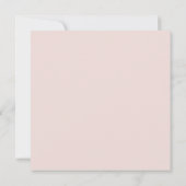 INVITATION LUXE BLUSH ROSE PÂLE OR ROSE FLORAL DINER SOIRÉE (Dos)