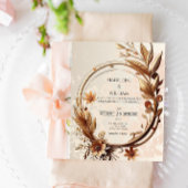 Invitation Luxe Botanique Élégant Mariage sophistiqué