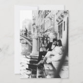 Invitation Luxe classique | Photo Elegant Mariage noir (Dos)