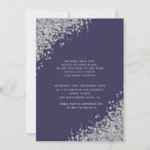 Invitation Luxe diamant mascarade Quinceañera violet (Dos)