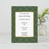INVITATION LUXE EMERALD POSTER DE ANIMAL ANNIVERSAIRE INVITAT (Debout devant)