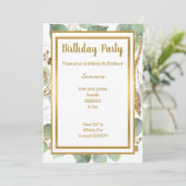 INVITATION LUXE EUCALYPTUS MERMAID INSPIRÉ TOUTE OCCASION (Debout devant)