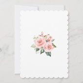 Invitation Luxe Fleurs Flush Or Première Sainte Communion (Dos)