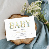 Invitation Luxe Floral Baby shower