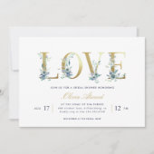 Invitation Luxe Floral Bridal Showeuse (Devant)