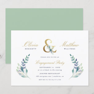 Invitation Luxe Floral Engagement Party