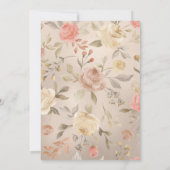 Invitation Luxe Glam Peach Cream Floral Graduation Party (Dos)