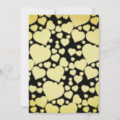 Invitation Luxe Gold Black Reine Des Coeurs Anniversaire (Dos)