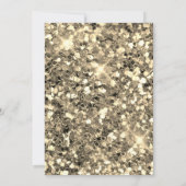 Invitation Luxe Gold Floral Frame Black Nikah contrat (Dos)