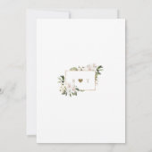 Invitation Luxe Imperial White Lys Rose Gold Mariage dans (Dos)