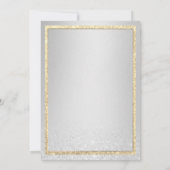 Invitation Luxe or argent dégradé de parties scintillant Swee (Dos)