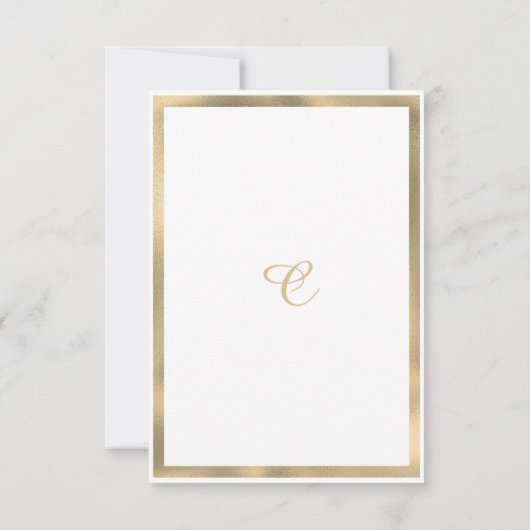 Invitation Luxe or blanc parties scintillant fleurs glam Grad (Dos)