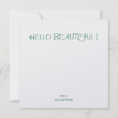 Invitation Luxe : Perlez le miroitement 5,25" x 5,25" (Dos)