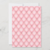 Invitation Luxe Pink Tufted Diamond Motif Graduation (Dos)