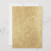 Invitation Luxe turquoise or ombre parties scintillant goutte (Dos)